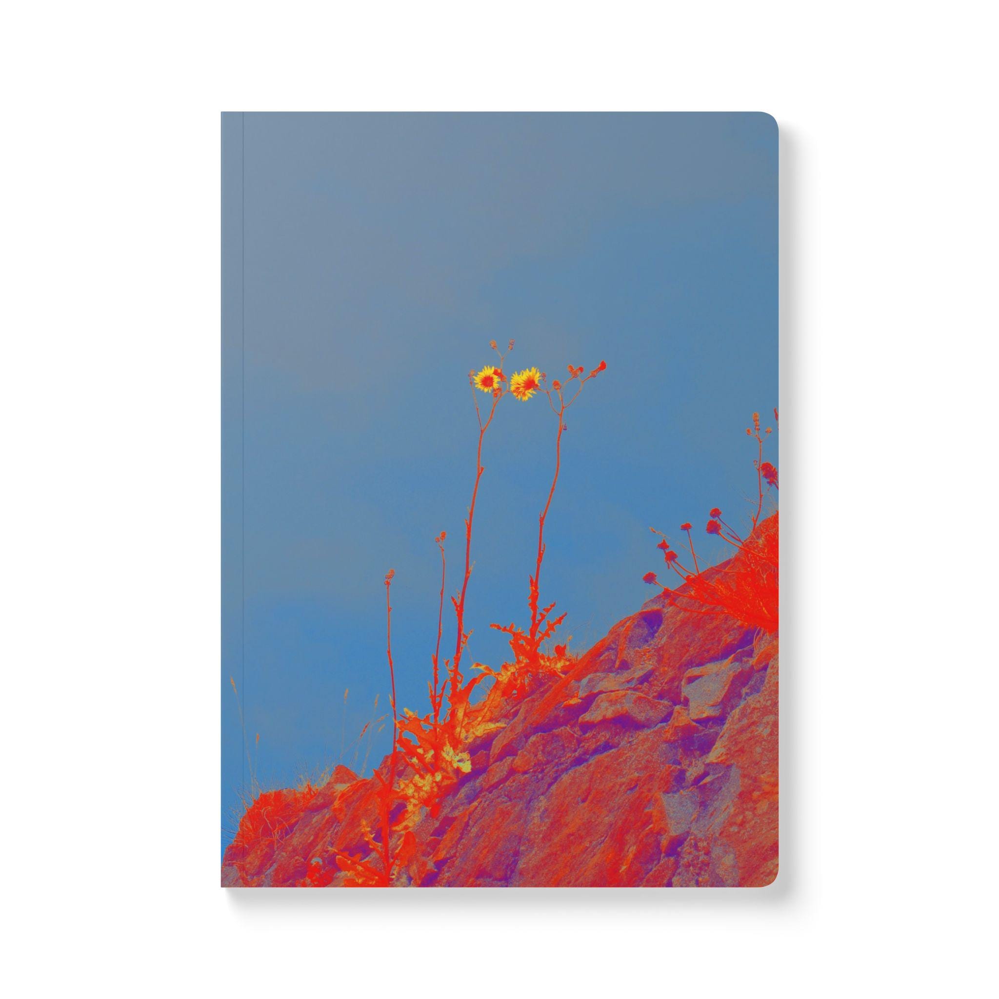 Vibrant Floral Softcover Journal, Artistic Notebook, Gift for Writers, Journaling, Nature Inspired, Eco-Friendly Diary