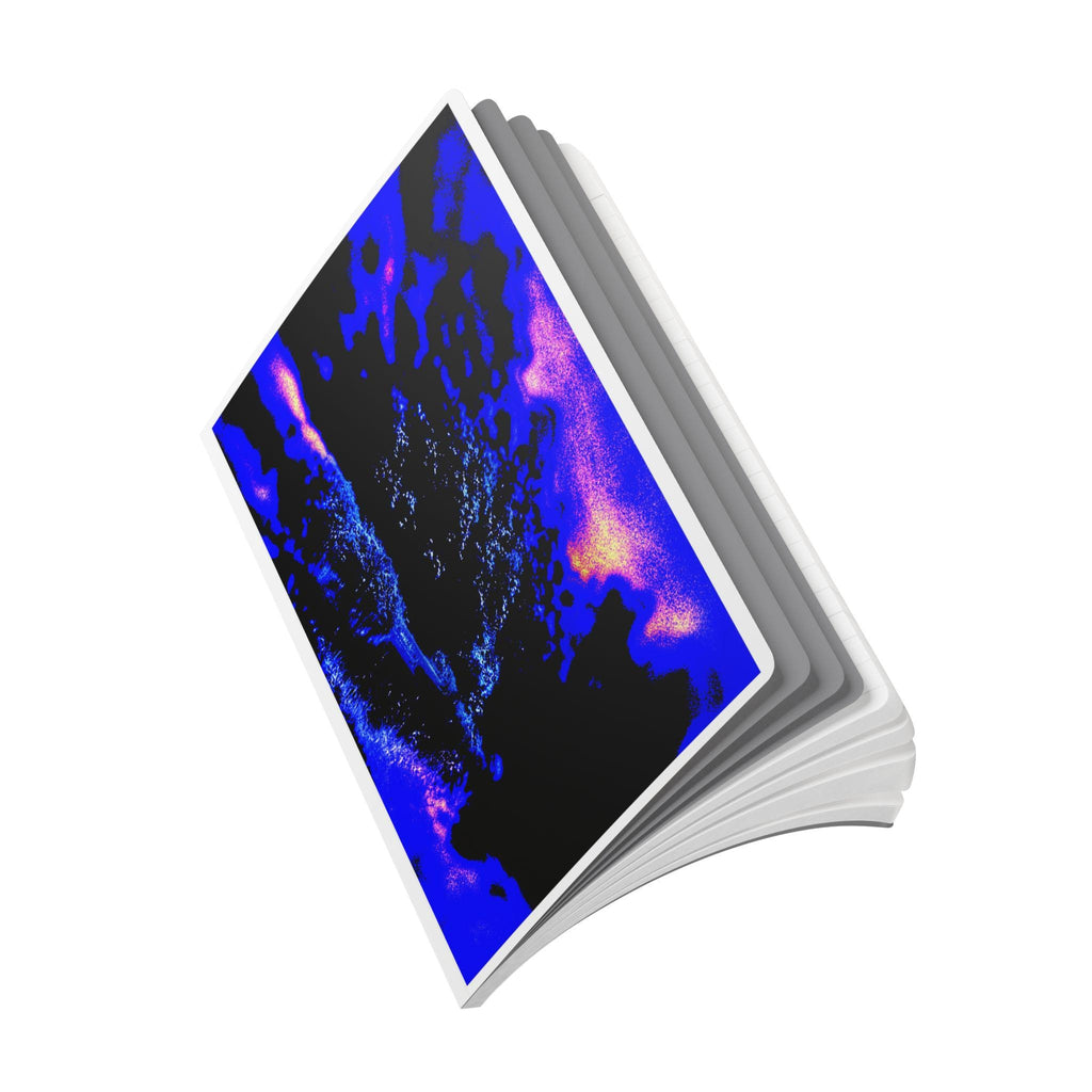 Blue and Purple Journal. Softcover Notebook. Organisation tool. Diary. Black sheet inlay.