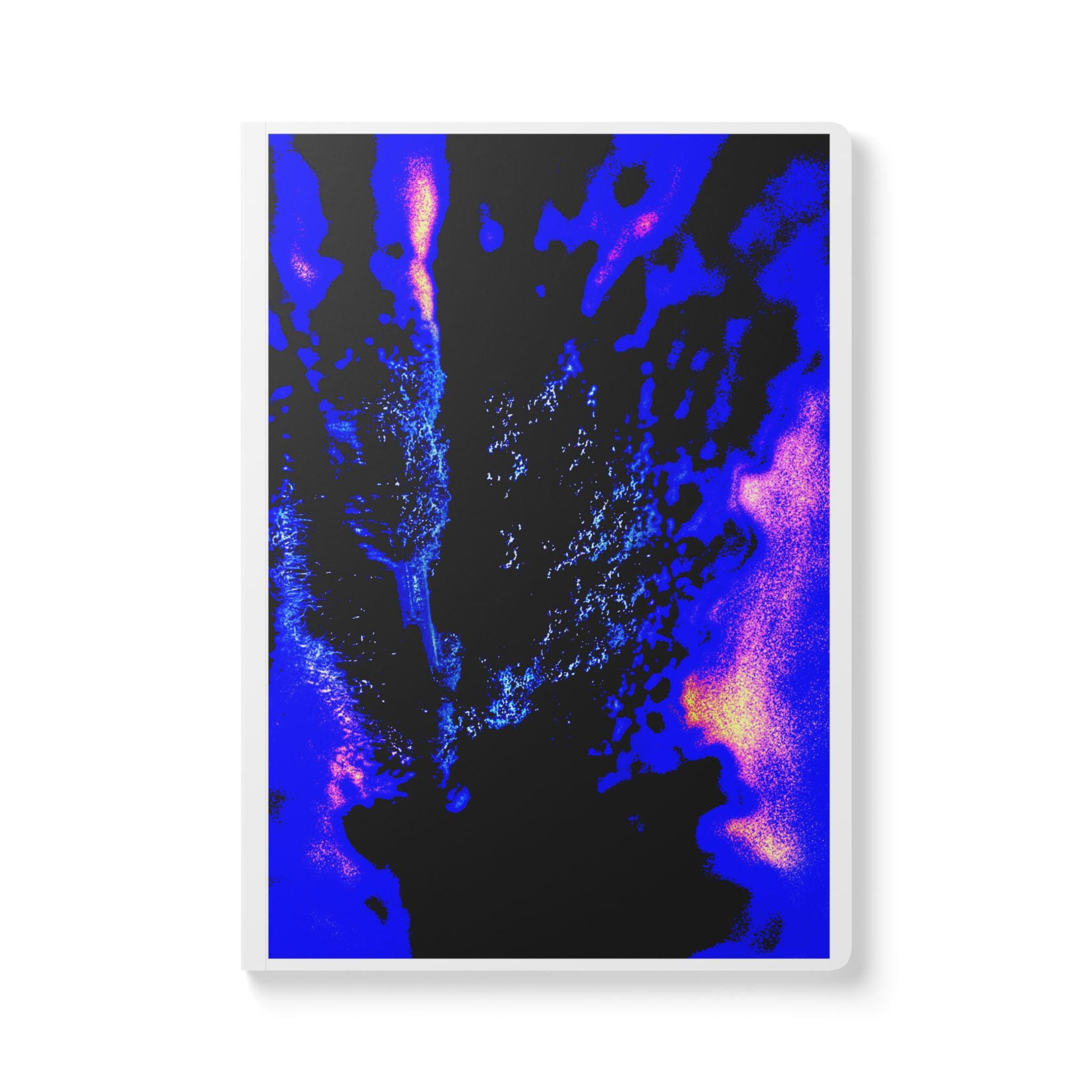 Blue and Purple Journal. Softcover Notebook. Organisation tool. Diary. Blue sheet inlay.