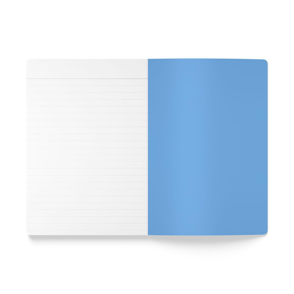 Blue and Purple Journal. Softcover Notebook. Organisation tool. Diary. Blue sheet inlay.